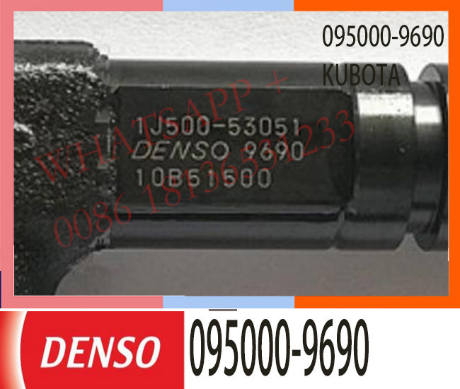 DENSO Genuine diesel injector 095000-9690 9709500-969 095000-6800 for KUBOTA V3800 1J500-53051, 1J50053051
