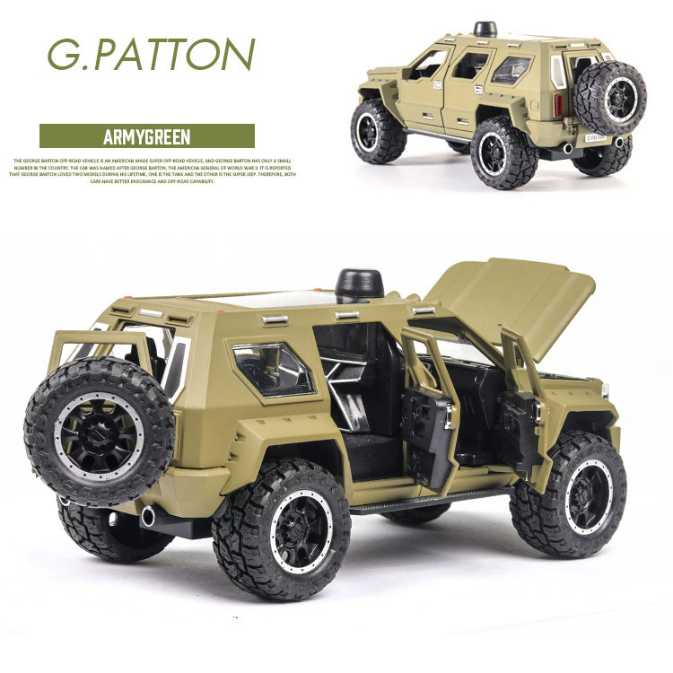 Simulation 1 24 Barton Children's Alloy Car Model with Sound and Light Door Opening