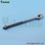 Hot dipped galvanized angled thimble eye bolt