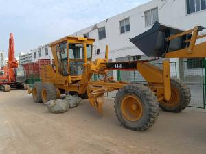 China 100-150HP 4-Cylinder Reconditioned Graders With Straight Blades Cat 14H wholesale