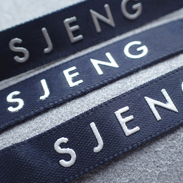 Quality Recycle End Folded Damask Screen Printing Clothing Labels for sale