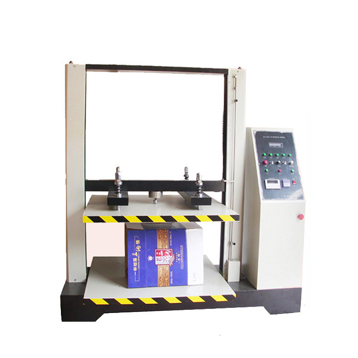 Single - Screen Paper Testing Equipment / Box And Block Stacking Corrugated Carton Compression Test Machine