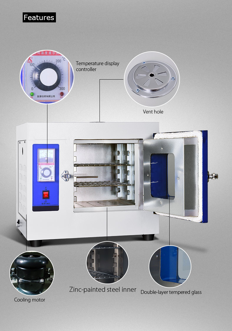 Chemicals Dry Heat Oven Benchtop Gravity Convection Drying Oven