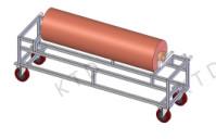 China Aluminum Foil Industrial Trolley Anti Corrosion Aluminum Tube Vertical Trolleybus wholesale