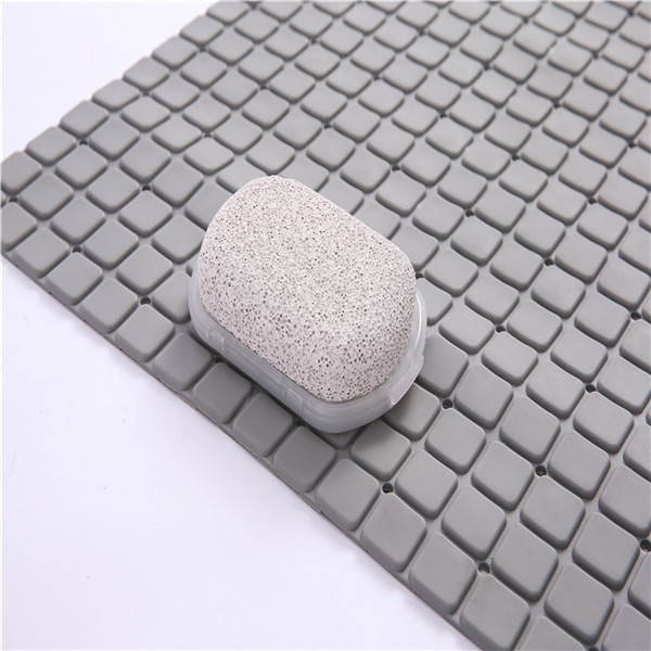Durable 38x78cm PVC Bath Mat With Foot Scratch