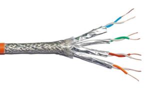 China Cat.6A SSTP Copper Network Cables 10Gbps 28AWG wholesale