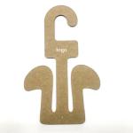 Kraft Cardboard Display Hangers Flip Flop 25mm Cardboard Clothes Hangers