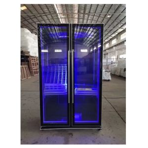 China Vertical Beverage Display Cooler Chiller 1120L Capacity 5 Shelves wholesale