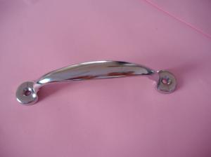 China Silver Color Metal Cupboard Handles / Metal Cabinet Door Handles Lightweight wholesale