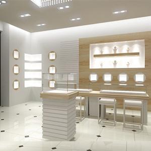 China complete maple glass showcase system for jewelry wholesale