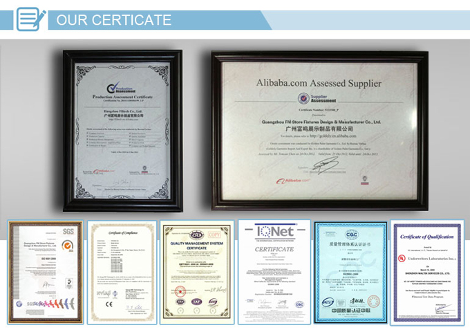  the certificate for display showcase