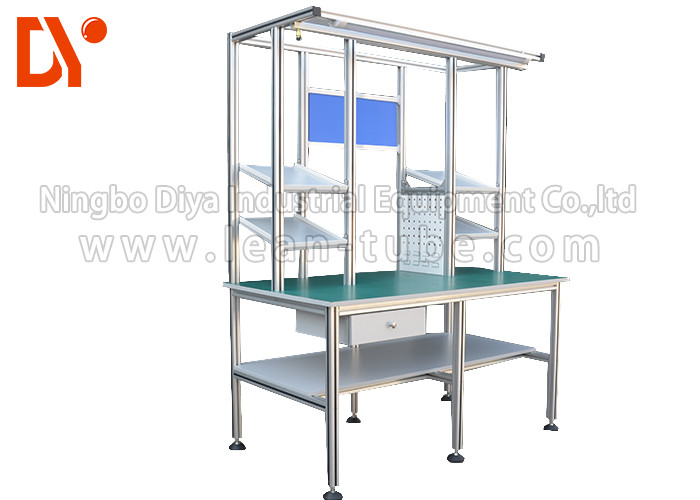 Industrial Workshop Anti Static Workbench , Aluminum Extrusion Workbench OEM