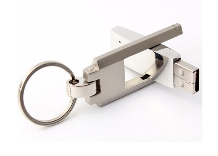 Laser Engraved Logo Metal Usb Flash Drive With Automatical Run Function