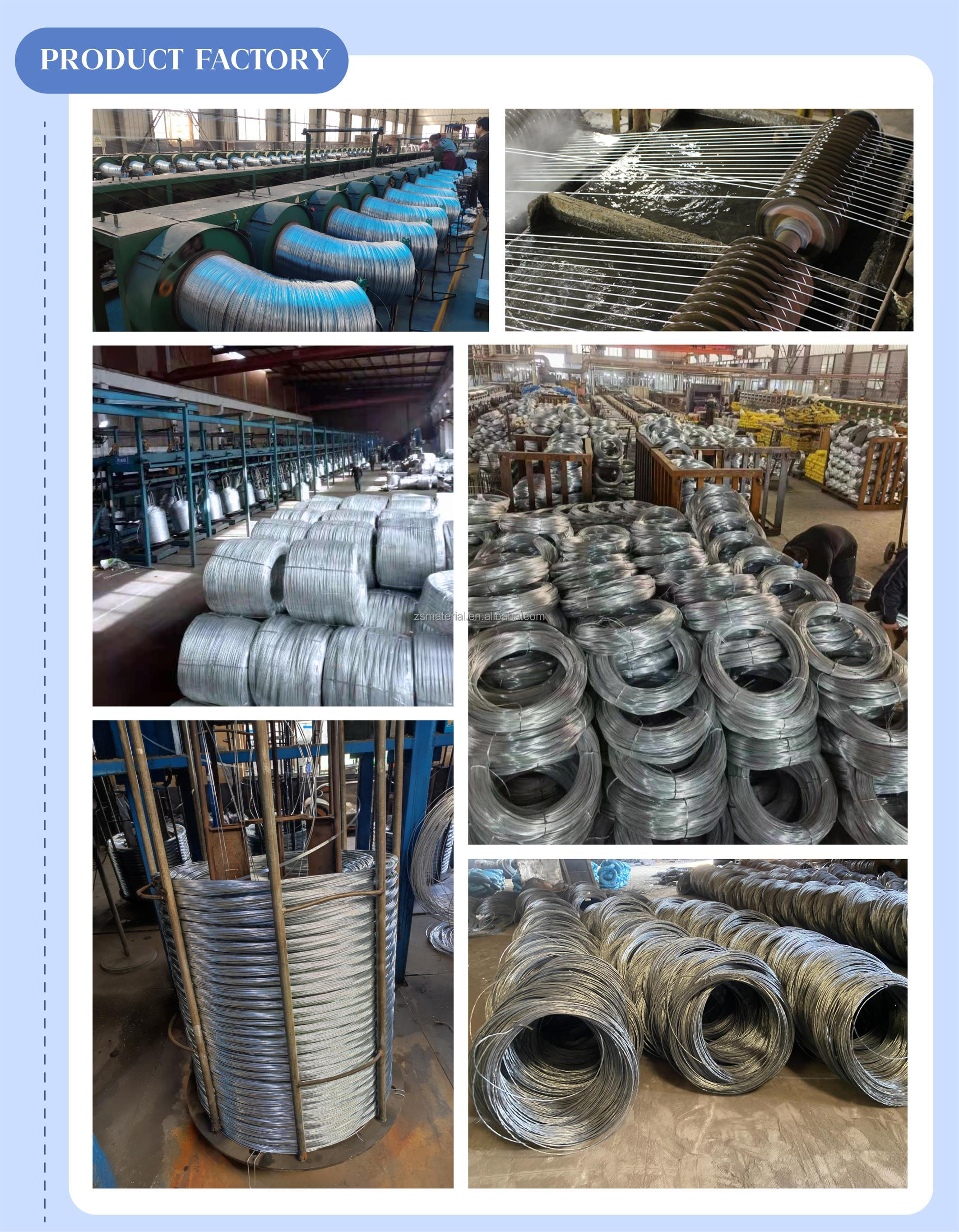 Silver Bright Galvanized Steel High Tensile Line Hot Dipped GI Wire 12 Gauge 4mm Building Materials Free Cutting Steel