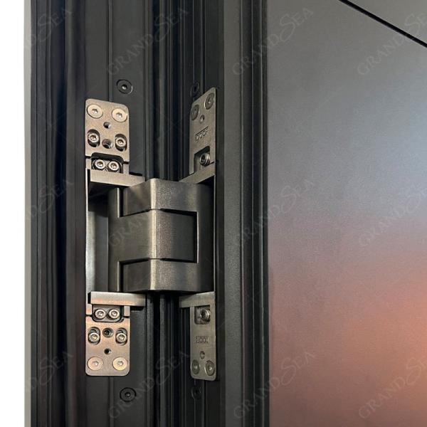 Invisible Hinge Aluminum Glass Pivot Door American Style Entrance Door Security Door