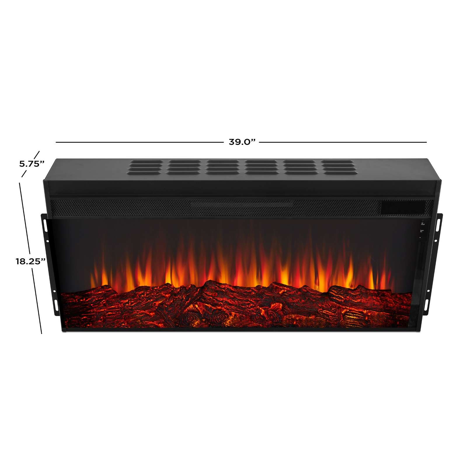 Electric Fireplace TV Stand with Adjustable Thermostat and NO App-Controlled by AJUNION