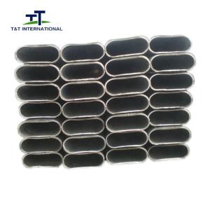 China Curtain Wall Oval Steel Tubing Simple Structure OD 50mm X10mm 28mm X70mm wholesale
