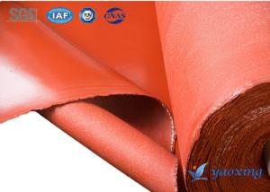 China Resistant 200 Degrees Celsius Silicone Rubber Coated Fabric With Waterproof wholesale