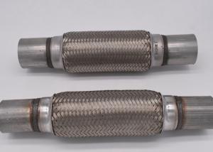 China 57mmx203mm 201 Stainless Steel Exhaust Flex Pipe With Nipples wholesale