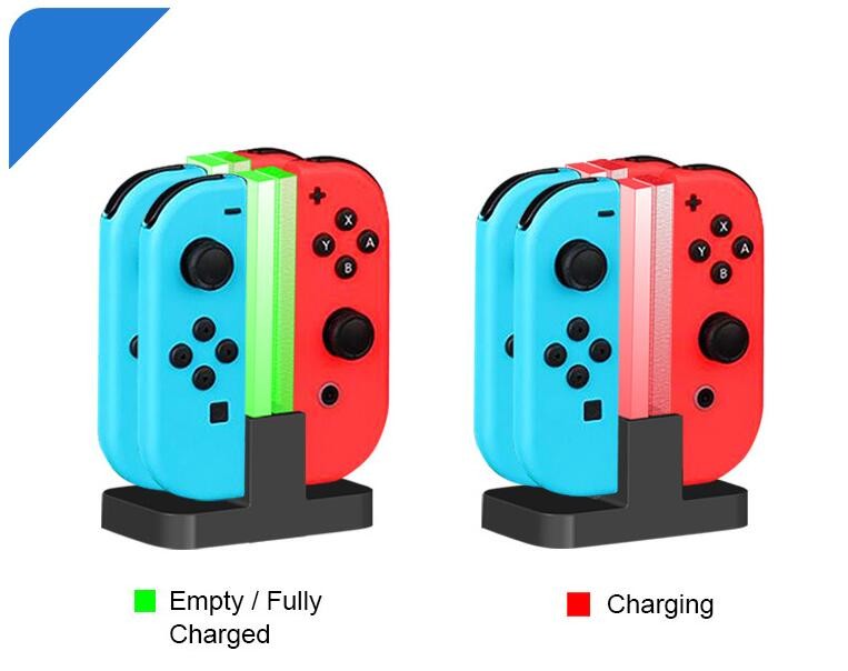 U-way Nintendo Switch/Switch Lite charging station 4 in 1 Travel Dock Stand Joycon Charger