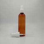 Stainless Steel Dispensing Round PETG Bottle With Cosmetic Pump 118mm Tall