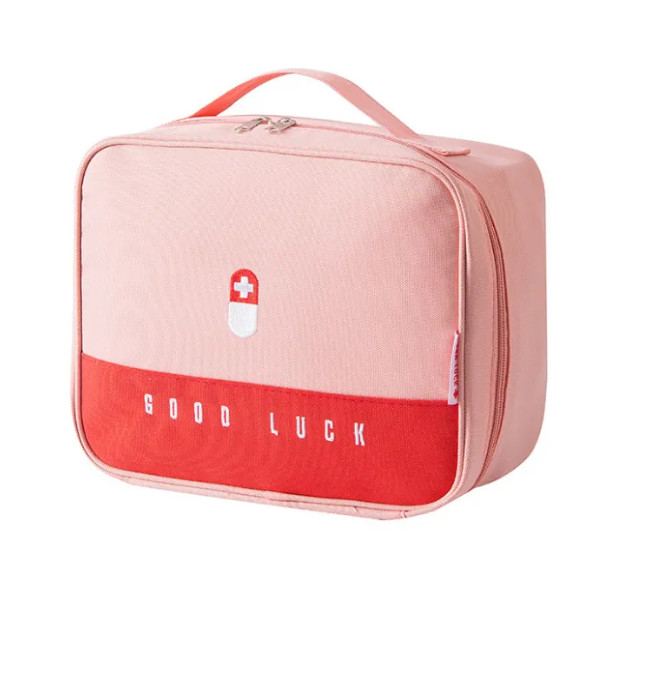 Small 420D Polyester Portable Outdoor First Aid Kit For Medicine Cosmetic Organizer