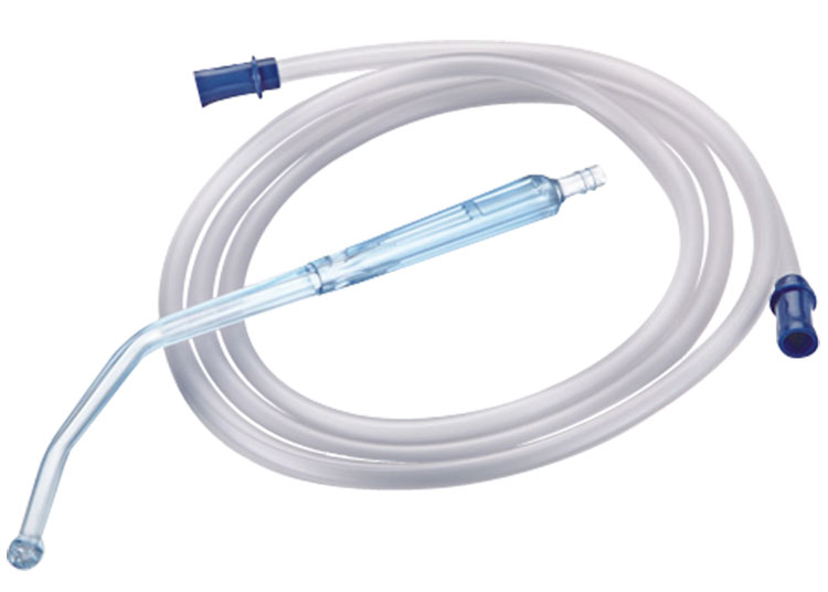 PVC Medical Suction Tubes , Suction Connecting Tube With Yankauer Handle