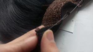 China Brazilian Human Hair Flip In Hair Extension Hola Hair Extension Straight Natural Black wholesale