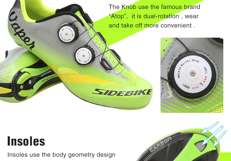 Anti Collision Carbon Fiber Cycling Shoes Water Resistant Good Shock Absorption