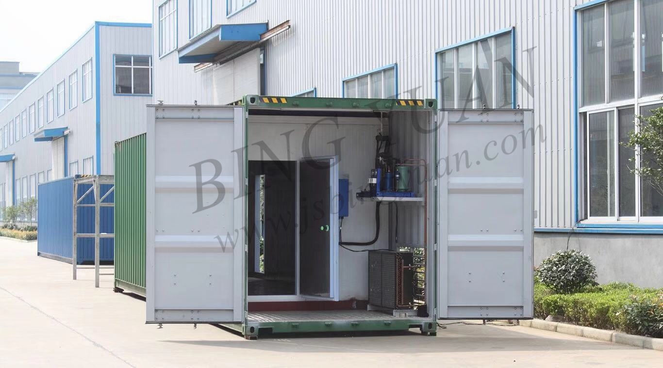 3800KG 480 Volt R404A Solar Power Containerized Cold Room