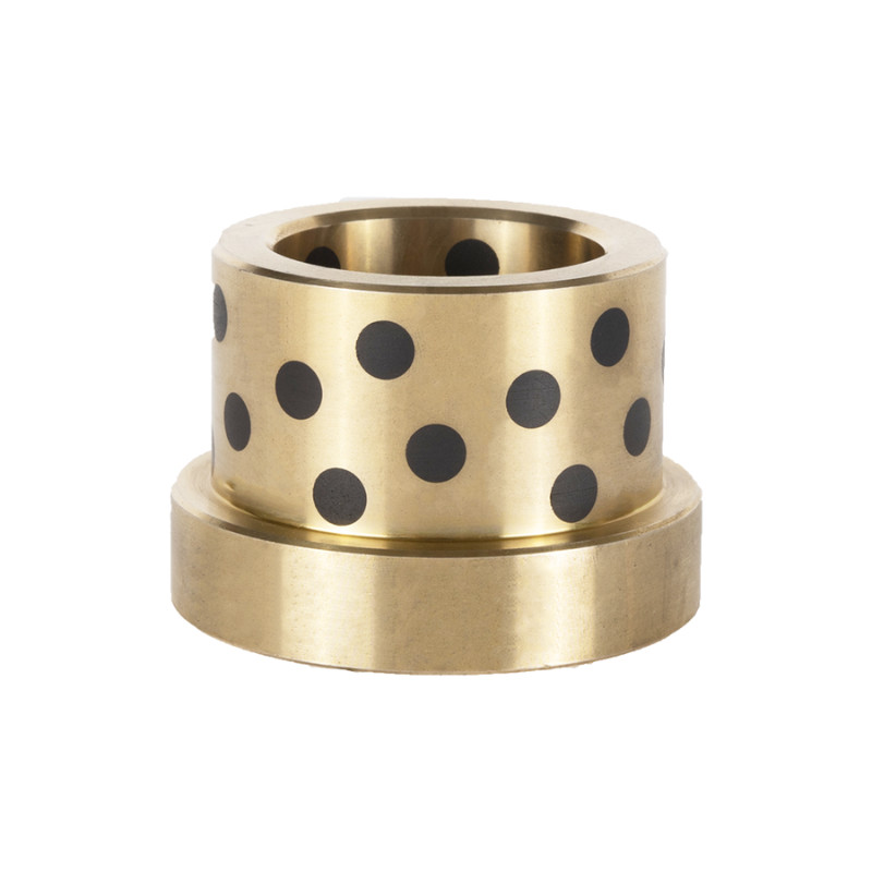 Low Friction C86300 Graphite Bronze Bearing SPW/JTW/SBW Cylindrical Flange Bush for Heavy Duty