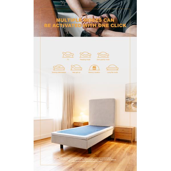 Customozied Smart Furniture Adjustable Base Bed with Frame zero gravity homeuse homecare