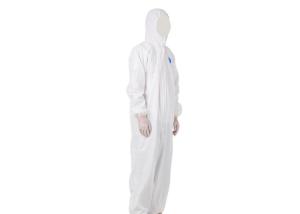 China Adults Breathable Medical Protective Coveralls With Elastic In Hood wholesale