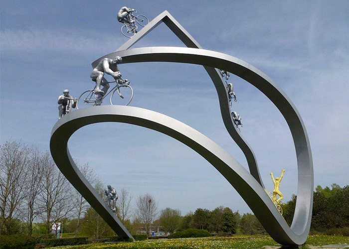 Large Modern Outdoor Stainless Steel Art Wholesale Man Sculpture Matt Finish
