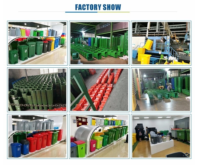 50L Street Stand Sanitary Waste Garbage Collected Plastic Trash Bin