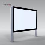 Pole Mount 1500mm Stand City light Boards For Street Advertising
