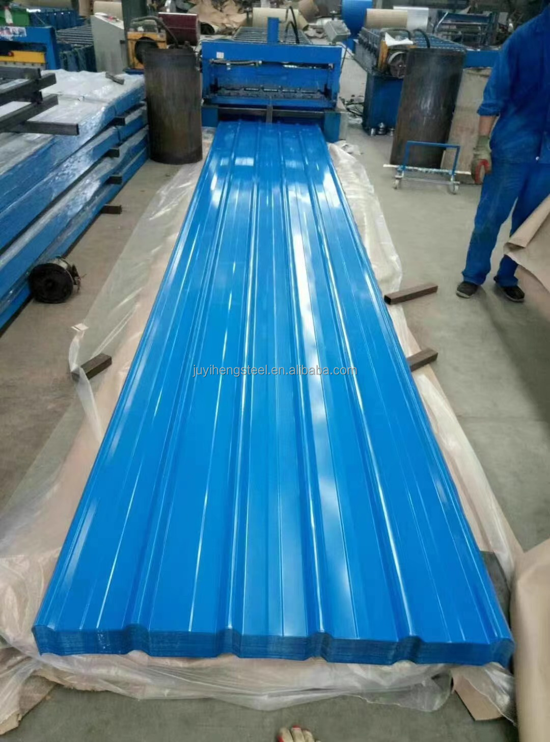 Decoiling Service Offered for Z20 Z30 Z60 Z275 20 Gauge PPGI Prepainted Galvanized Corrugated Roof Sheet Color Coated Steel Sheet