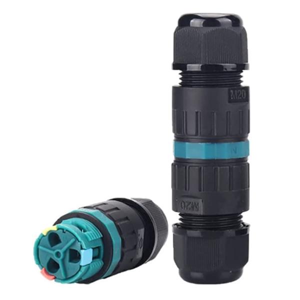 IP68 Waterproof Quick Connector 2 Way 3 Core Electrical Junction Wire Connector