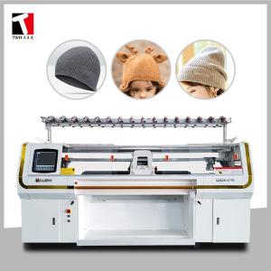 China 52 Inch Cap Hat Flat Knit Machine With Double System 1.3KW wholesale
