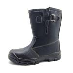 Steel Toe / Steel Plate Welding Safety Shoes Pure Leather High Ankle Shoes For