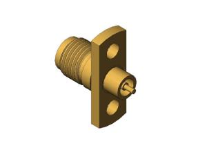 China 2.92mm Female Jack Millimeter Wave RF Bulkhead Connector wholesale