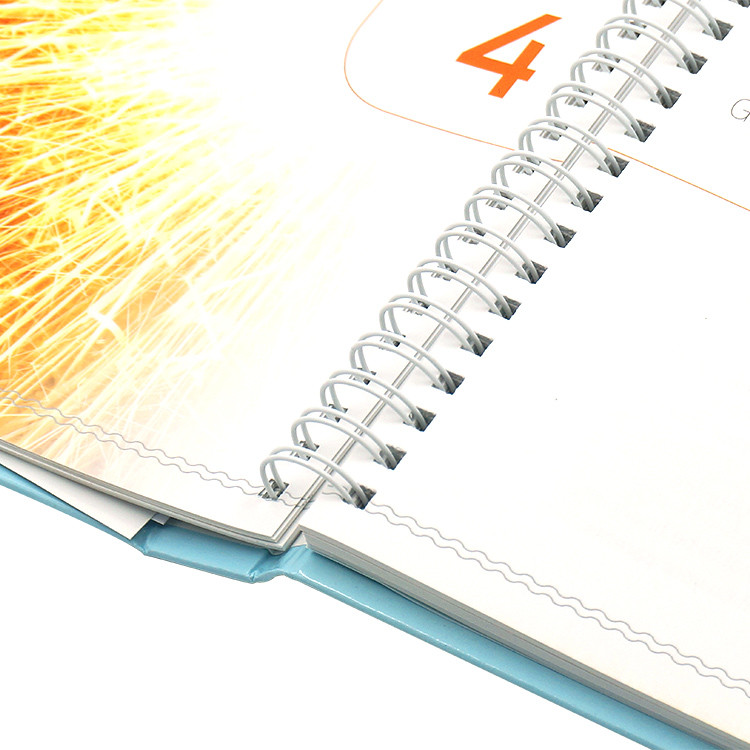 Semi Concealed Spiral Bound Notebook Printing Hardcover Photo With Hidden WireO Binding