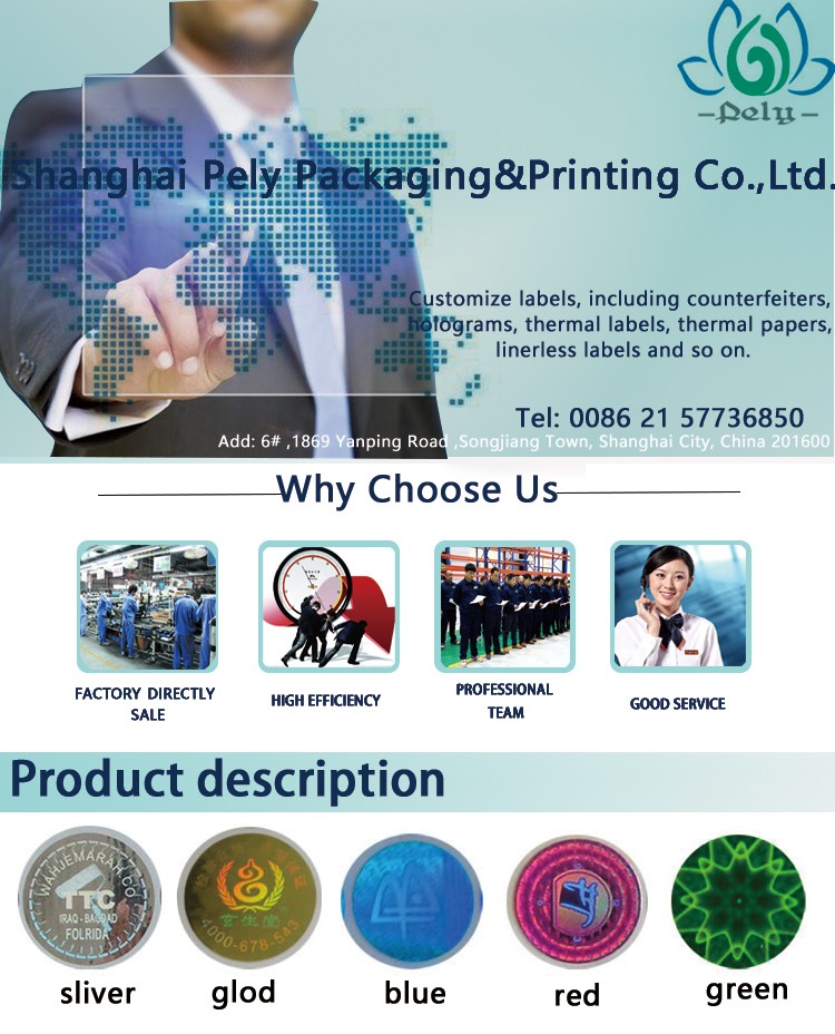3D Genuine Dynamic change Security Hologram Stickers