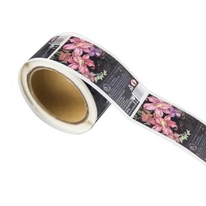 China Customized Printing Self Adhesive Label Sticker Flower Transparent Sticker wholesale