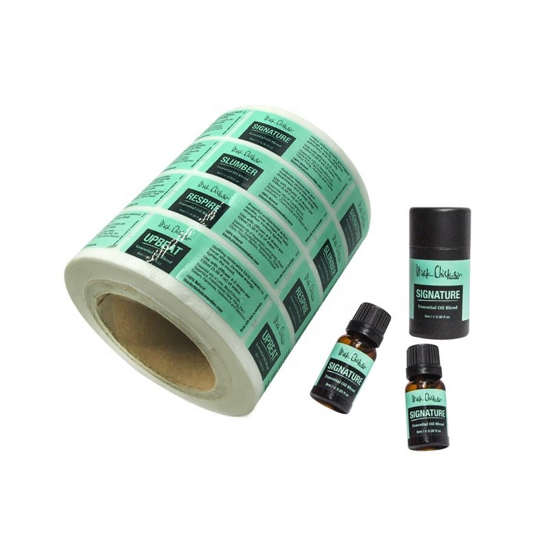 Strong Adhesive CMYK Color Essential Oil Bottle Labels Water Resistant