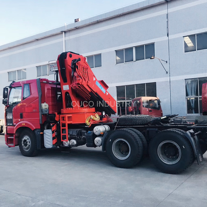 Knuckle Telescopic Boom Lorry Mounted Crane 20t