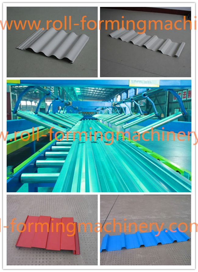 6 Tons Hydraulic De-coiler,Wall Roll Forming Machine With 6/12m Automatic Stacker
