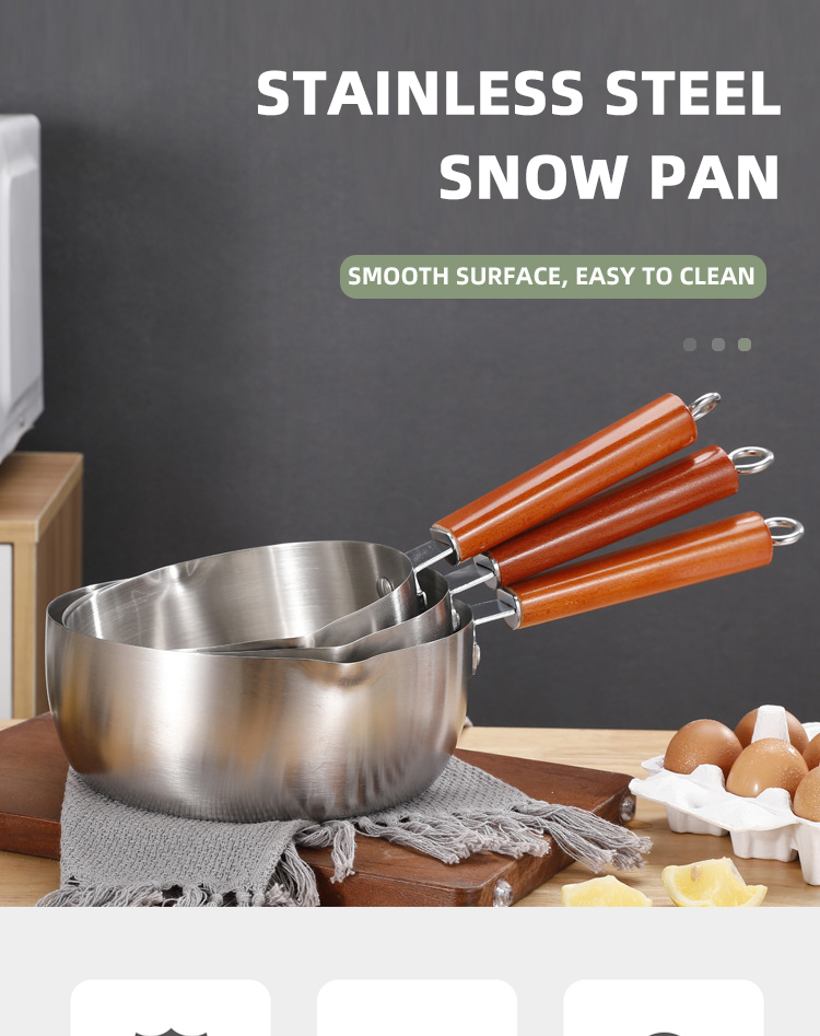 Humanized Japanese Sauce Pan Kitchen Cooking Non Stick Milk Boiling Pot