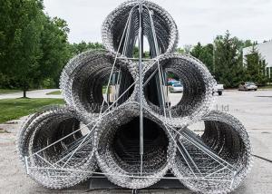 China Multiple Usages Concertina Razor Wire Fence 730mm Hot Dipped Galvanized wholesale