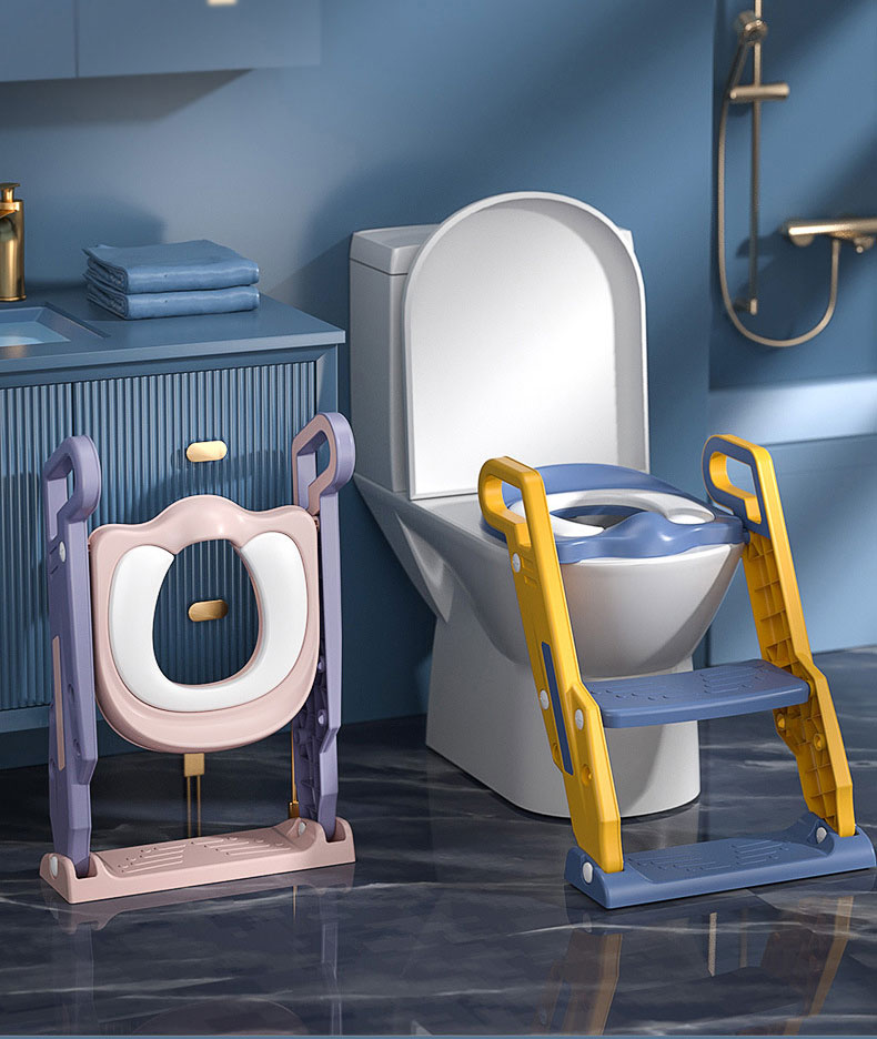Kids Potty Training Seat Boys Girls with Anti-Slip Pad Step Stool Animal Pattern Type